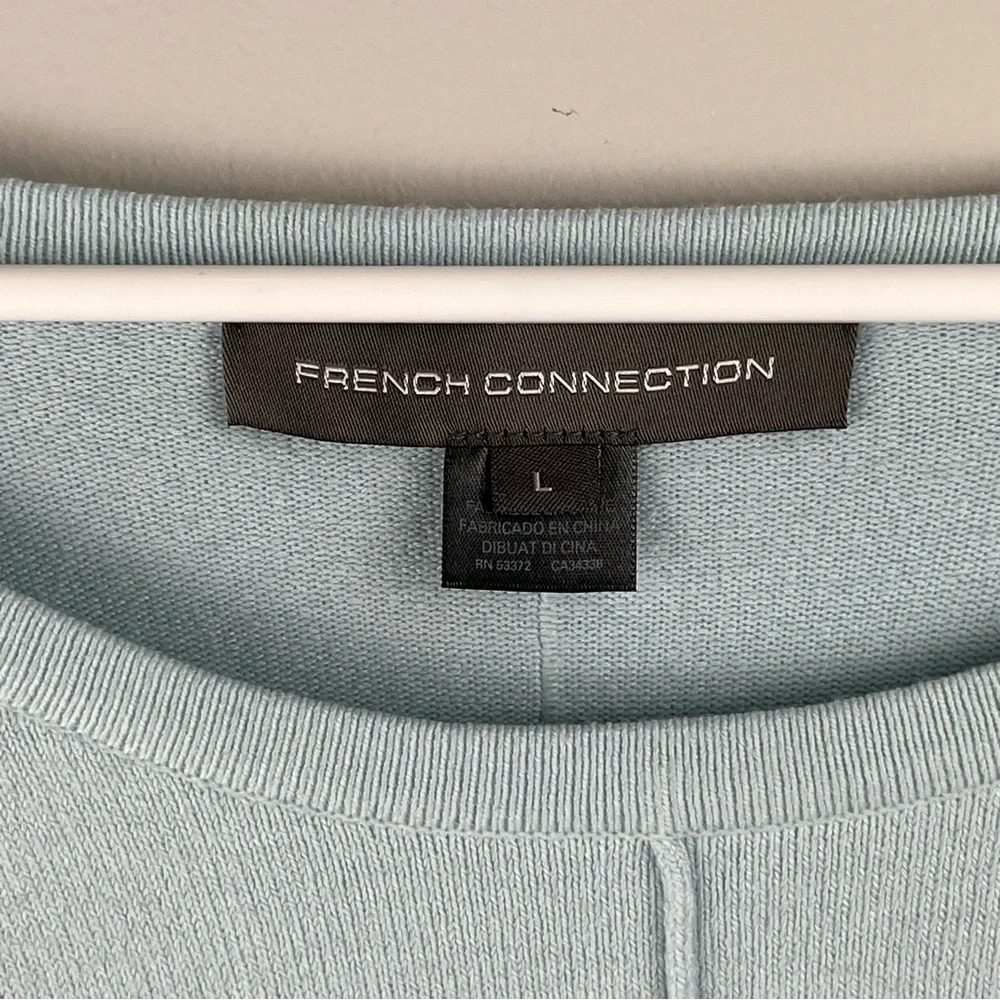 French Connection Della Vhari crew neck cashmere soft sweater Size L - Picture 3 of 8